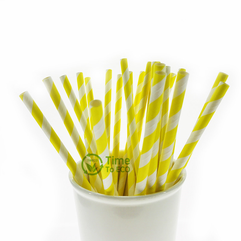 Custom printed drinking paper straws