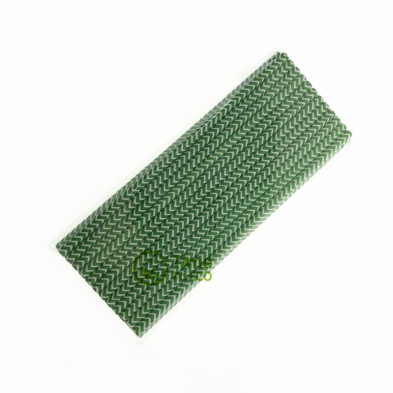 Green paper straw