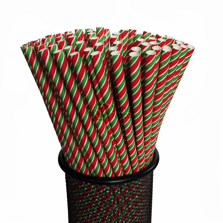 Christmas paper straws