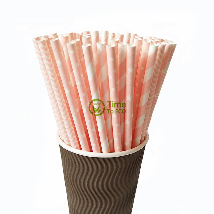 Candy color paper straws