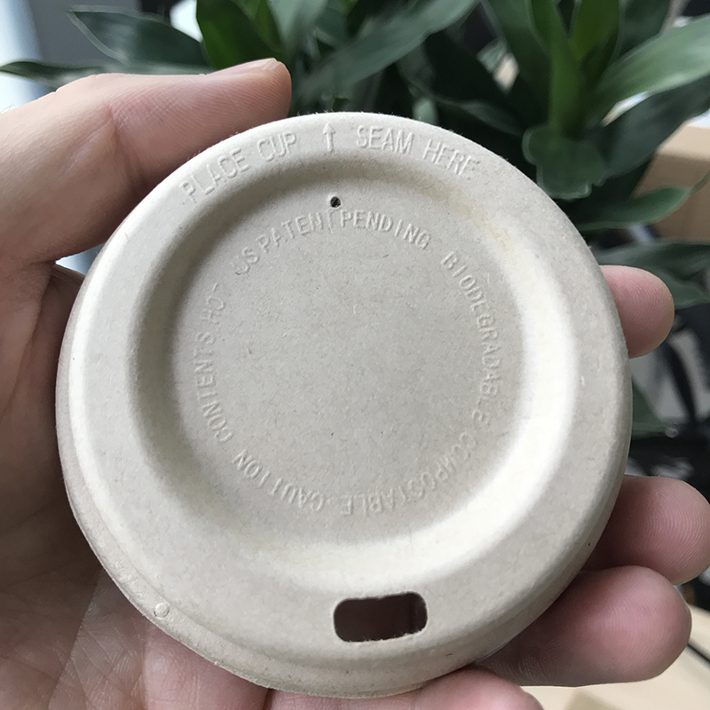 80mm Molded Bagasse Pulp Cup Lid