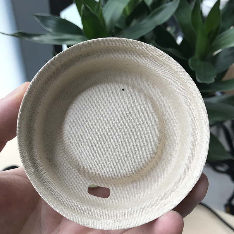 80mm Molded Bagasse Pulp Cup Lid