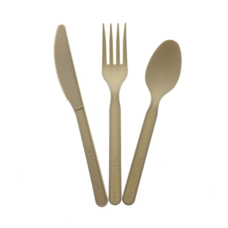 Natural color Eco-friendly biodegradable CPLA cutlery