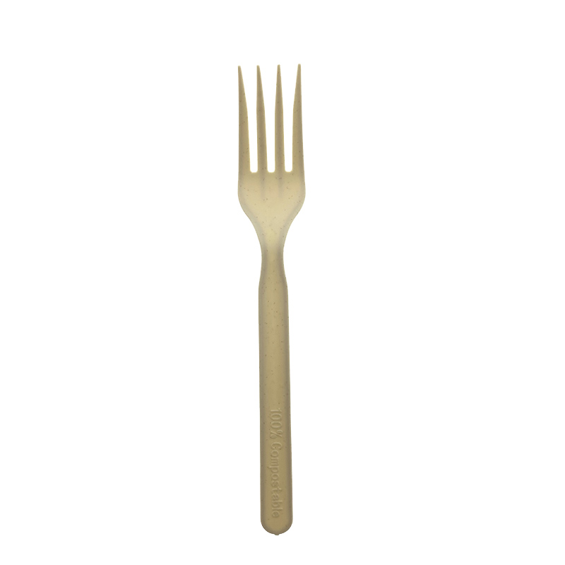 Natural color Eco-friendly biodegradable CPLA fork