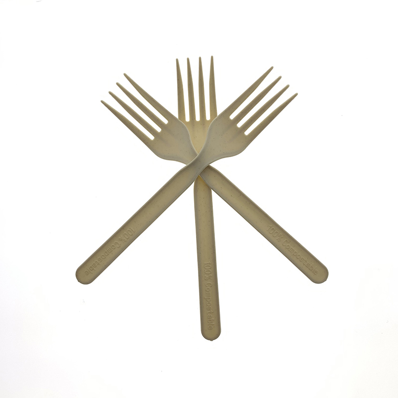 Natural color Eco-friendly biodegradable CPLA fork