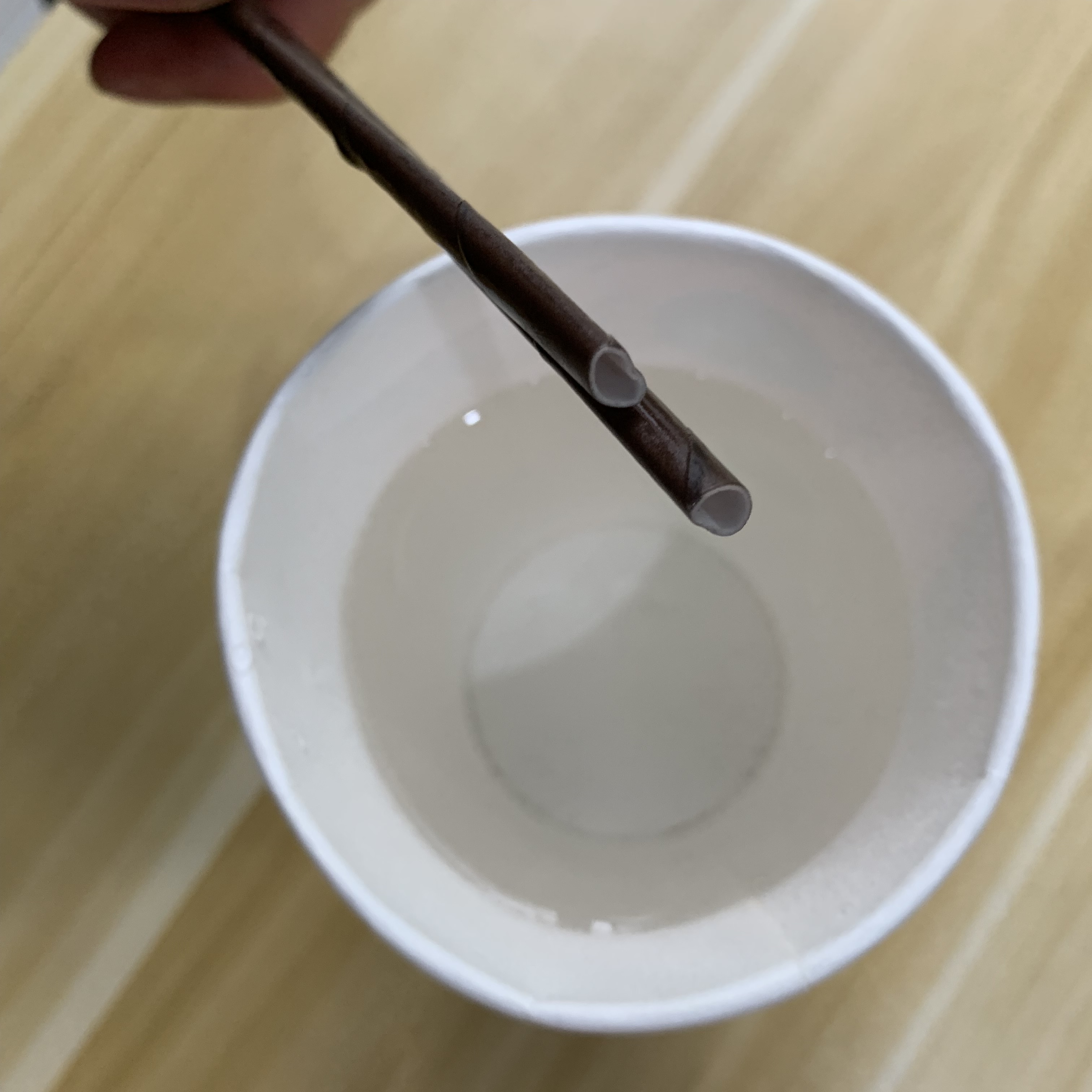 2019 NEW two hole biodegradable paper coffee stirrer straw 