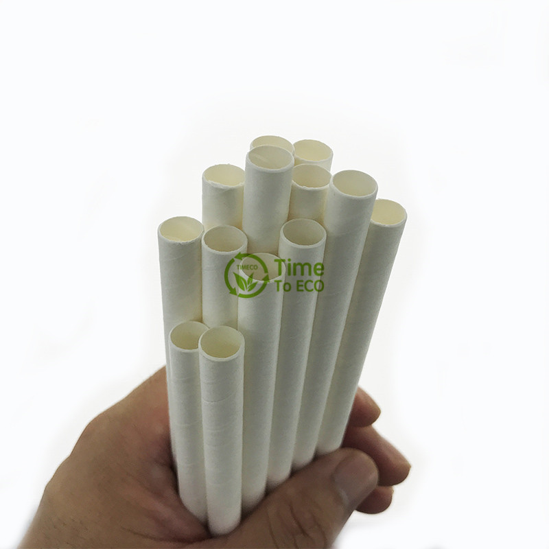 White paper straw jumbo size