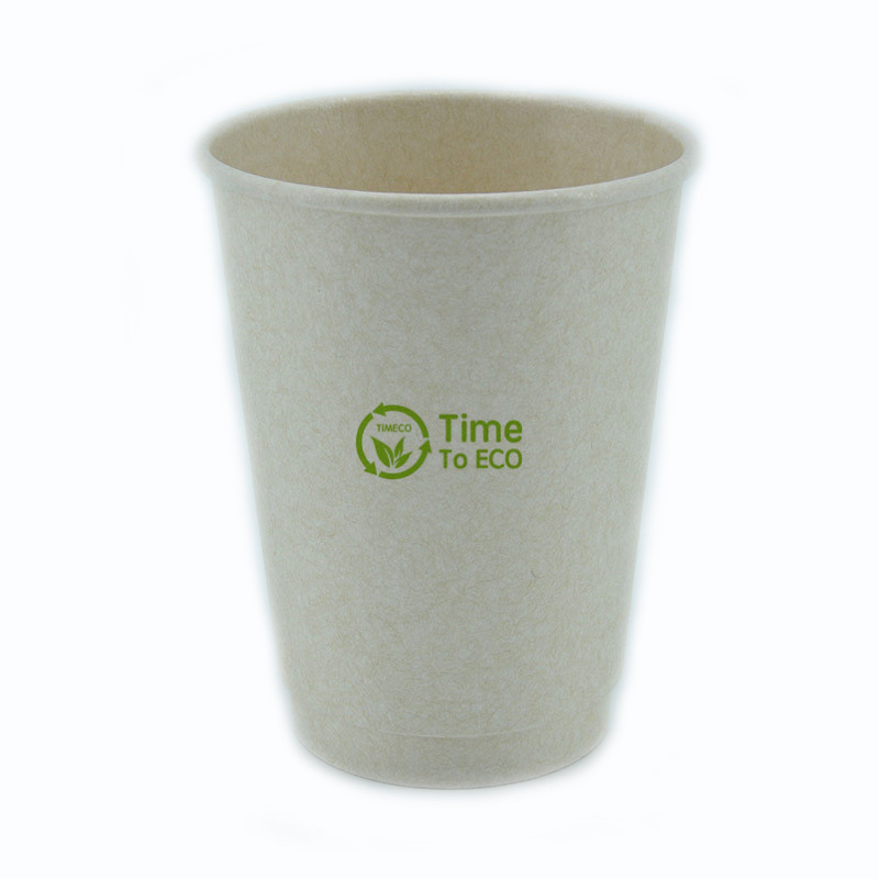 12 oz PLA Double Wall Bagasse Paper Cup