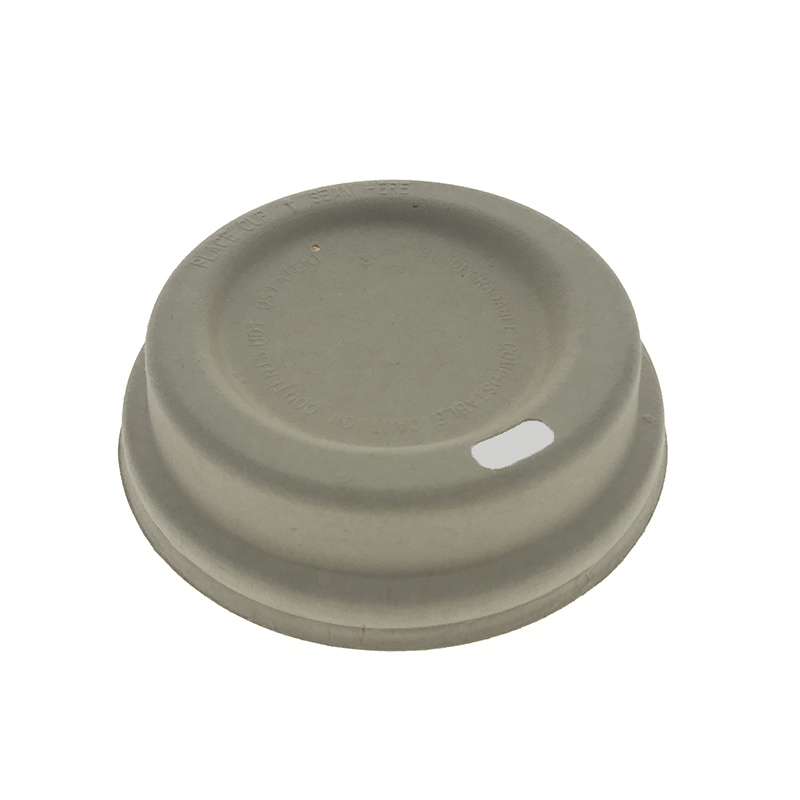 80mm Molded Bagasse Pulp Cup Lid