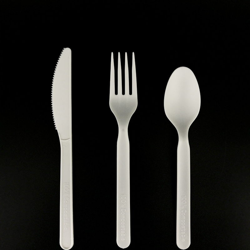 Eco friendly biodegradable disposable CPLA cutlery